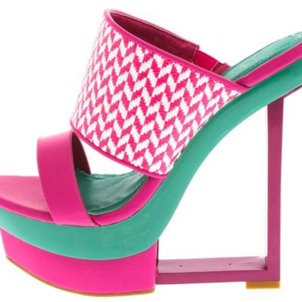 Fuchsia Sandals/Wedge